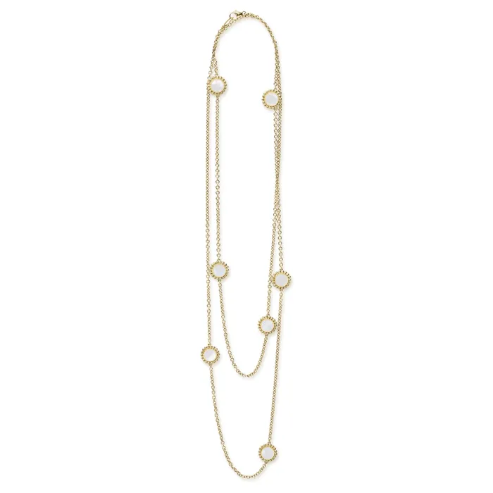 LAGOS Covet Seven Station Round Mother of Pearl Necklace Necklaces
