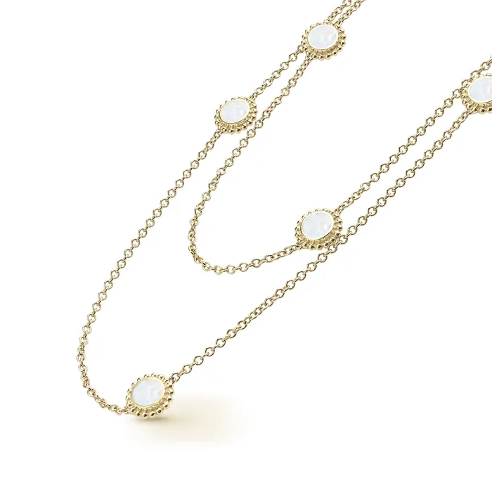 LAGOS Covet Seven Station Round Mother of Pearl Necklace Necklaces LAGOS Covet Seven Station Round Mother of Pearl Necklace Necklaces