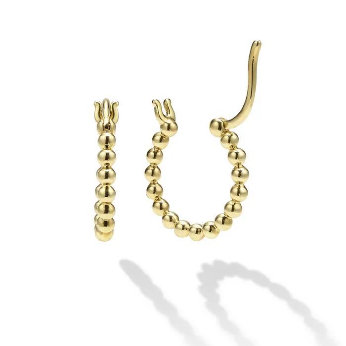 LAGOS Earrings Caviar Gold 18K Gold Caviar Hoop Earrings LAGOS Earrings Caviar Gold 18K Gold Caviar Hoop Earrings