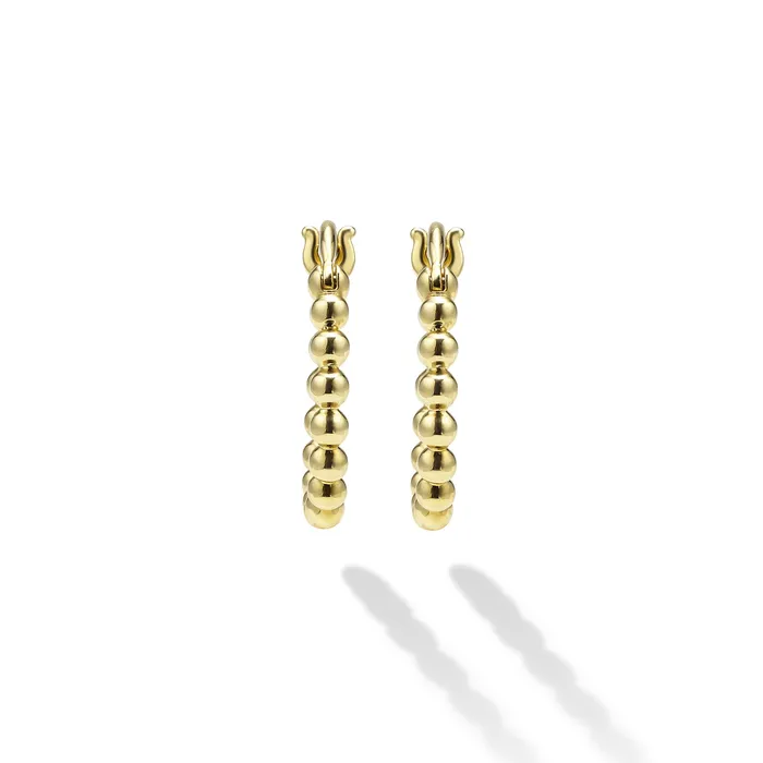 LAGOS Earrings Caviar Gold 18K Gold Caviar Hoop Earrings LAGOS Earrings Caviar Gold 18K Gold Caviar Hoop Earrings