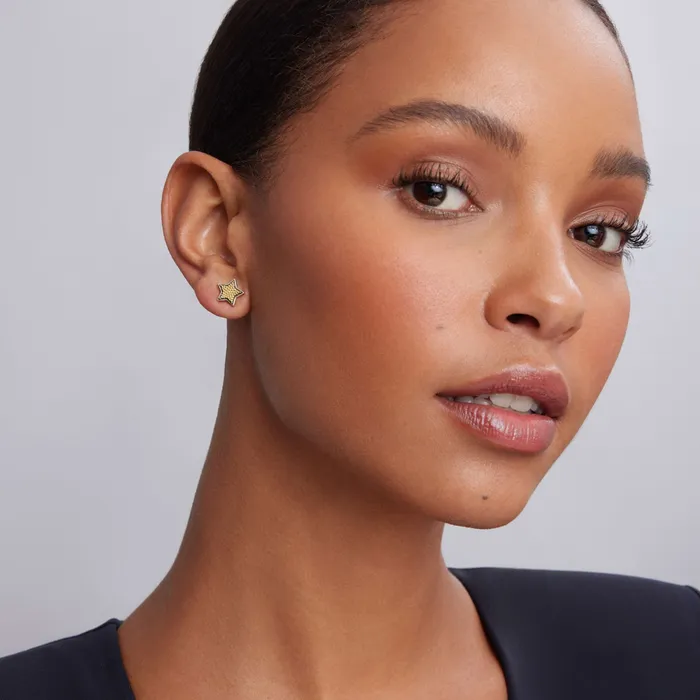 Lagos Earrings Signature Caviar Moon and Star Stud Earrings Lagos Earrings Signature Caviar Moon and Star Stud Earrings