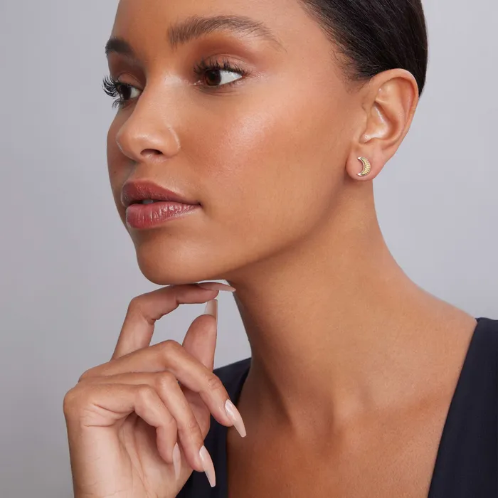 Lagos Earrings Signature Caviar Moon and Star Stud Earrings Lagos Earrings Signature Caviar Moon and Star Stud Earrings