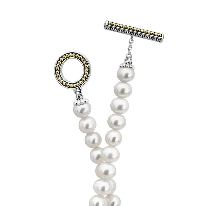 Lagos Luna Pearl Tassel Toggle Necklace Necklaces Lagos Luna Pearl Tassel Toggle Necklace Necklaces
