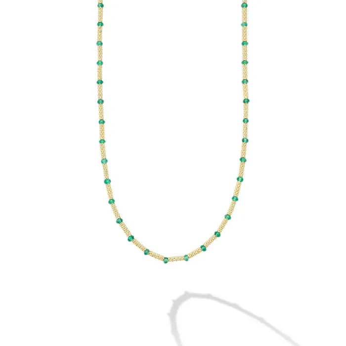 LAGOS Necklaces Studio 18K Gold and Emerald Necklace