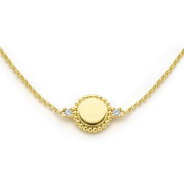 Lagos PreStyled Sets Caviar Gold 18K Gold Diamond Circle Bracelet Lagos PreStyled Sets Caviar Gold 18K Gold Diamond Circle Bracelet