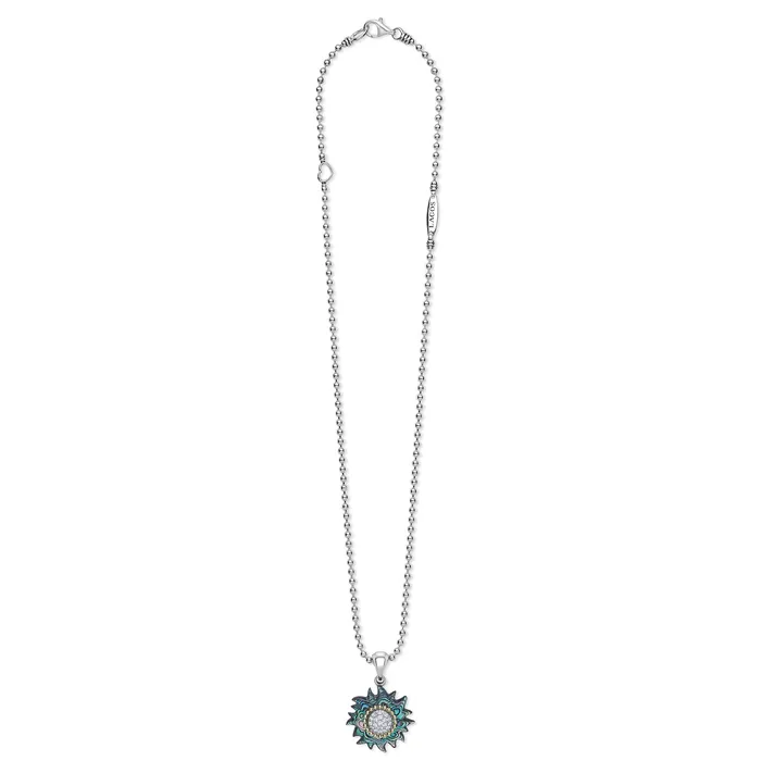 LAGOS Rare Wonders TwoTone Abalone Sun Diamond Pendant Necklace Necklaces LAGOS Rare Wonders TwoTone Abalone Sun Diamond Pendant Necklace Necklaces