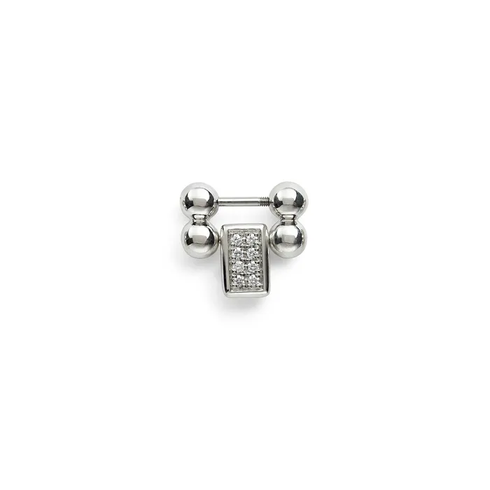 Lagos Rings Smart Caviar Diamond and Sterling Silver Link