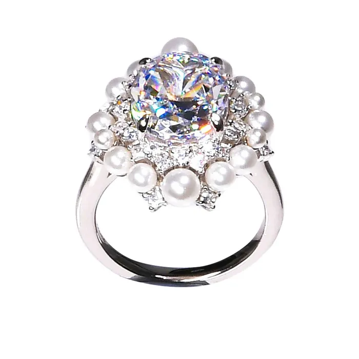 Lara Heems Rings Lara Heems Womens Ring Petite white pearl