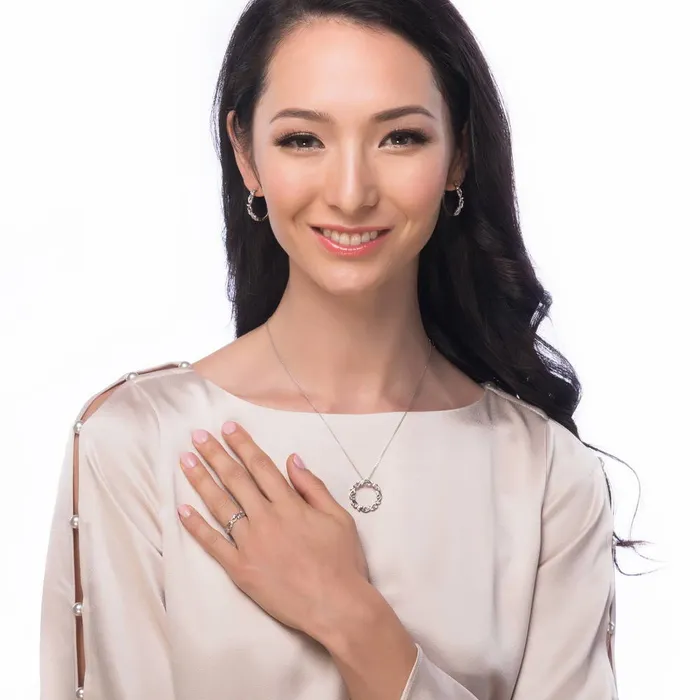 Leaf Filigree CZ Necklace and Earrings in Sterling Silver BERRICLE Necklaces