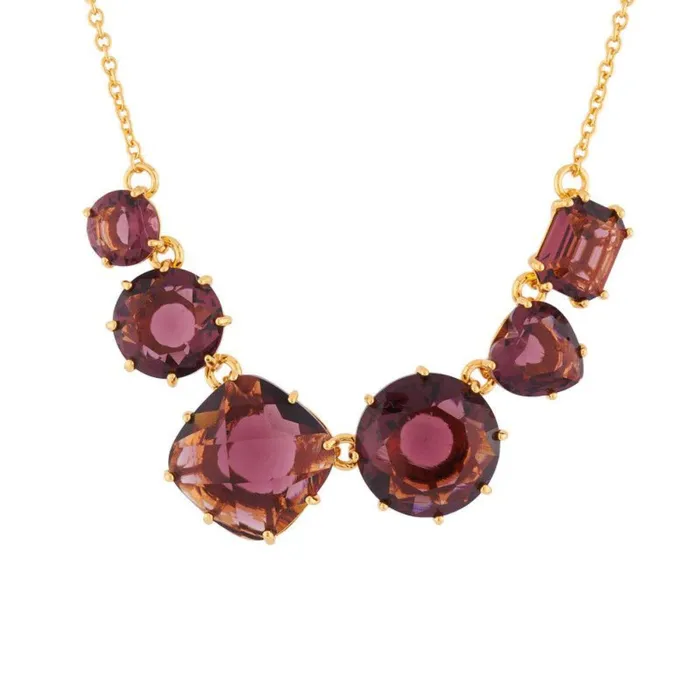 Les Nereides Necklaces Les Nereides 6 Plum Stones Necklace