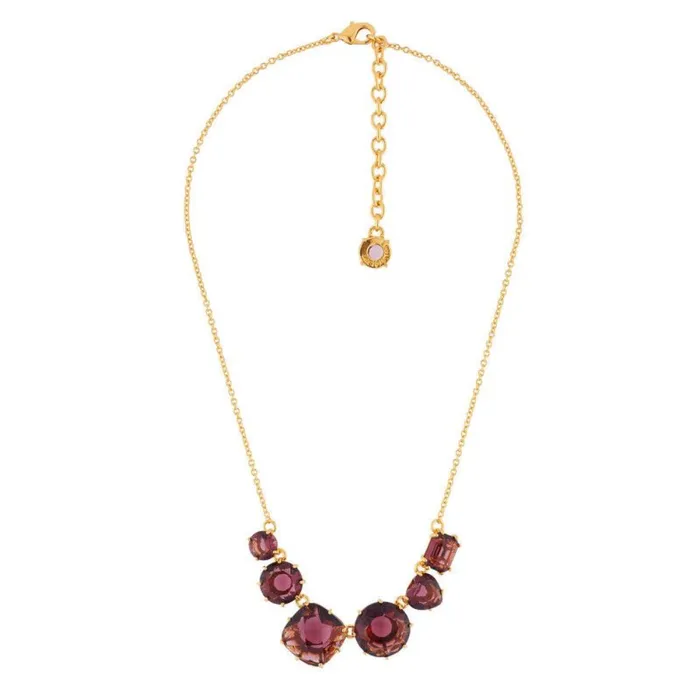 Les Nereides Necklaces Les Nereides 6 Plum Stones Necklace Les Nereides Necklaces Les Nereides 6 Plum Stones Necklace