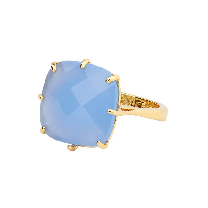 Les Nereides Sky Blue Diamantine Square Solitaire Ring Les Nereides Rings Les Nereides Sky Blue Diamantine Square Solitaire Ring Les Nereides Rings