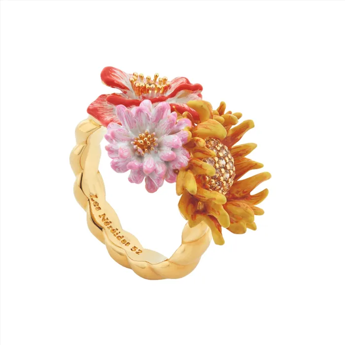 Les Nereides Wildflower Cocktail Ring Les Nereides Rings