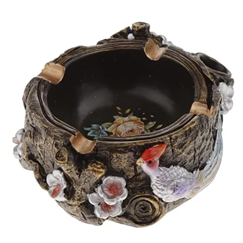 LOOM TREE Vintage Style Phoenix Decoration Resin Tabletop Ash Tray Red Dropshipped via Social Commerce Network Necklaces