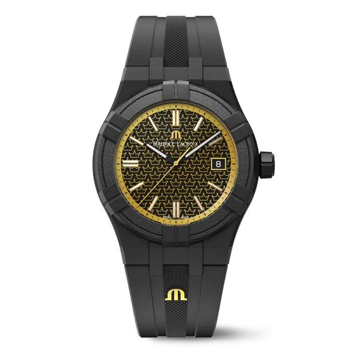 Maurice Lacroix Aikon Tide Kotc Gents Black Rubber Watch Maurice Lacroix Watches Maurice Lacroix Aikon Tide Kotc Gents Black Rubber Watch Maurice Lacroix Watches