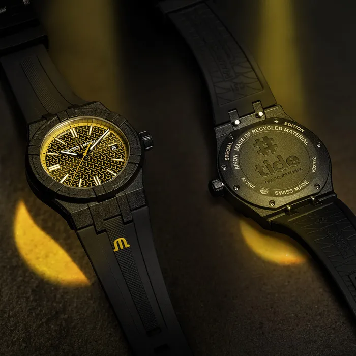 Maurice Lacroix Aikon Tide Kotc Gents Black Rubber Watch Maurice Lacroix Watches