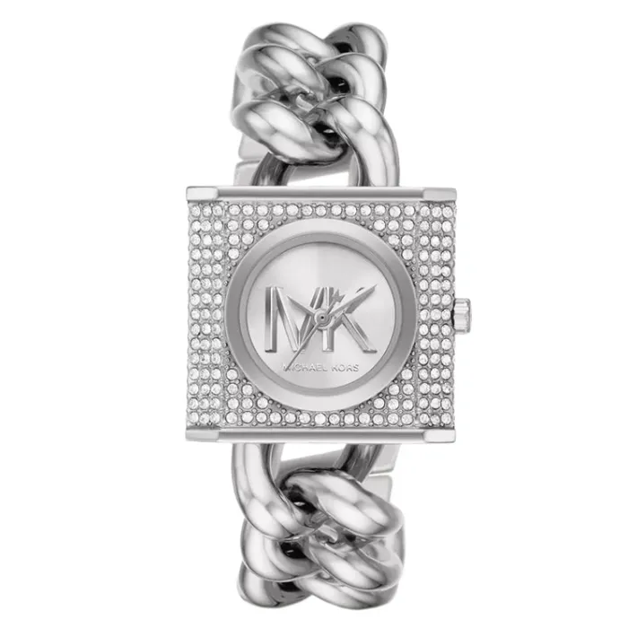 Michael Kors MK Chain Lock Ladies ThreeHand Stainless Steel Watch Michael Kors Bracelets Michael Kors MK Chain Lock Ladies ThreeHand Stainless Steel Watch Michael Kors Bracelets
