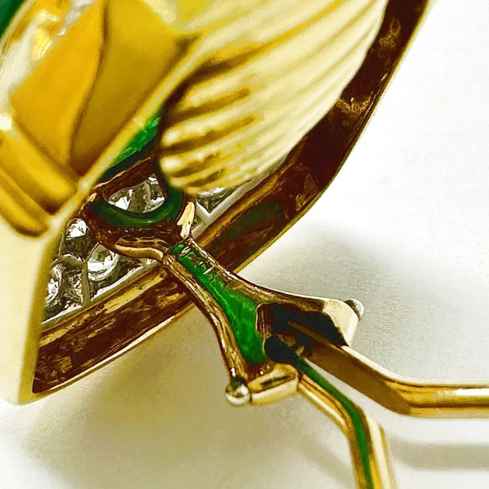 Montreaux Earrings Montreaux 18K Gold and Platinum Clipon Earrings with Emeralds Diamonds