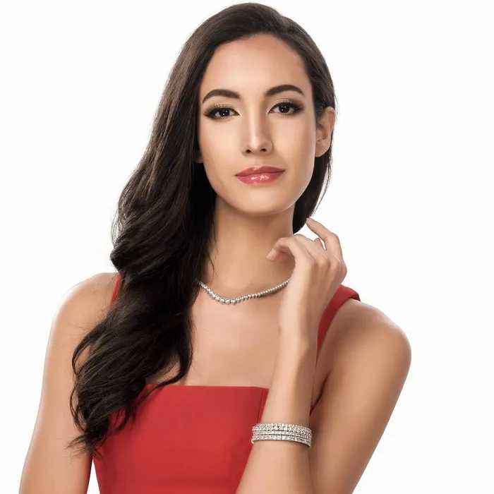 Necklaces BERRICLE Graduated CZ Tennis Necklace in Sterling Silver