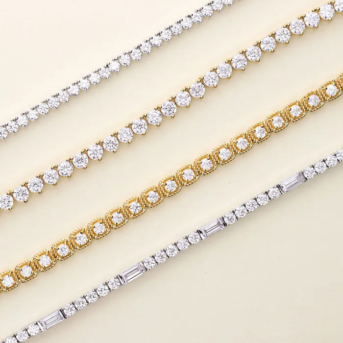 Necklaces BERRICLE Graduated CZ Tennis Necklace in Sterling Silver