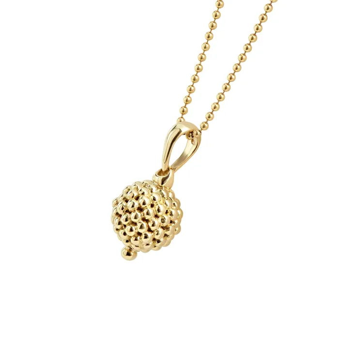 Necklaces Lagos Caviar Gold 18K Gold Caviar Beaded Pendant Necklace Necklaces Lagos Caviar Gold 18K Gold Caviar Beaded Pendant Necklace