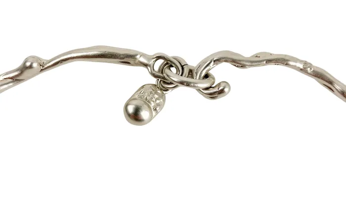Necklaces Marni Rose Bud CrystalEmbellished Necklace in Silver Marni