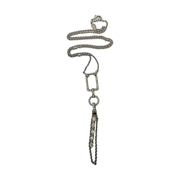 Necklaces Norman Covan Norman Covan 18K White Gold Diamond Pendant Necklace
