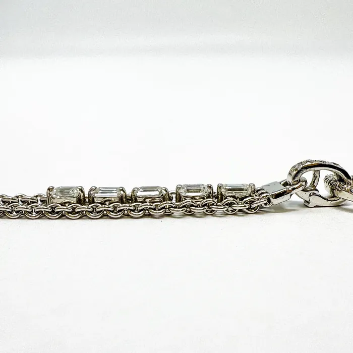 Necklaces Norman Covan Norman Covan 18K White Gold Diamond Pendant Necklace