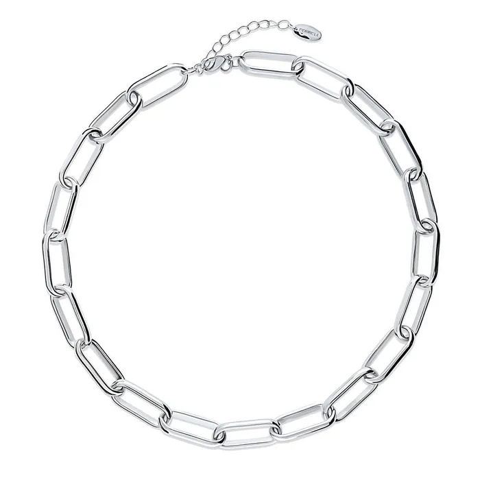 Necklaces Paperclip Link Chain Necklace in SilverTone 11mm BERRICLE