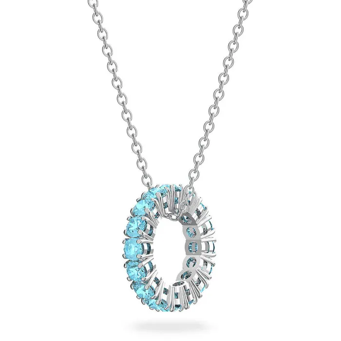 Necklaces Swarovski Swarovski Exalta Necklace Blue Rhodium plated