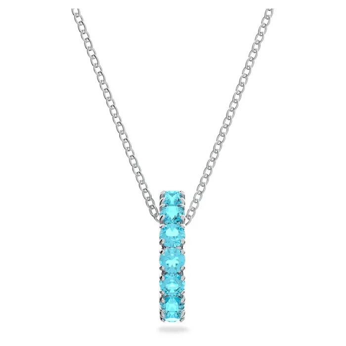 Necklaces Swarovski Swarovski Exalta Necklace Blue Rhodium plated Necklaces Swarovski Swarovski Exalta Necklace Blue Rhodium plated
