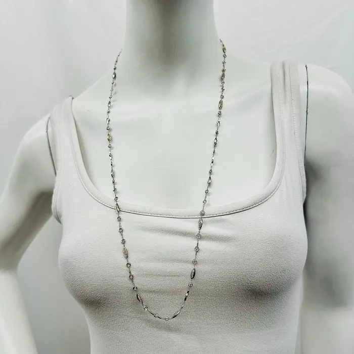 Necklaces Vaid 18K White Gold 32 Necklace with 113 Diamonds Vaid