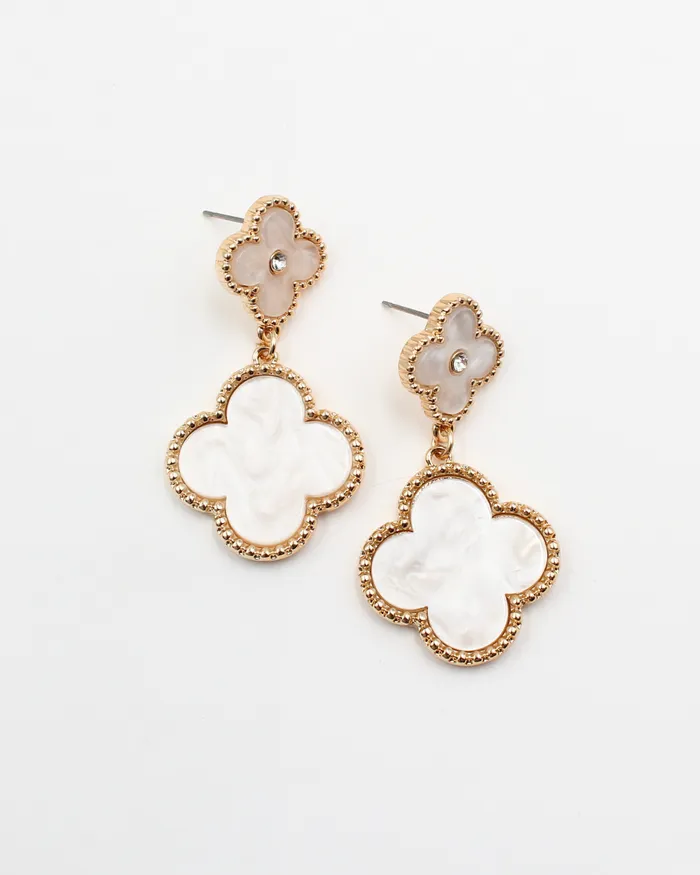 NOV2024 Earrings Four Leaf Clover Dangle Earrings