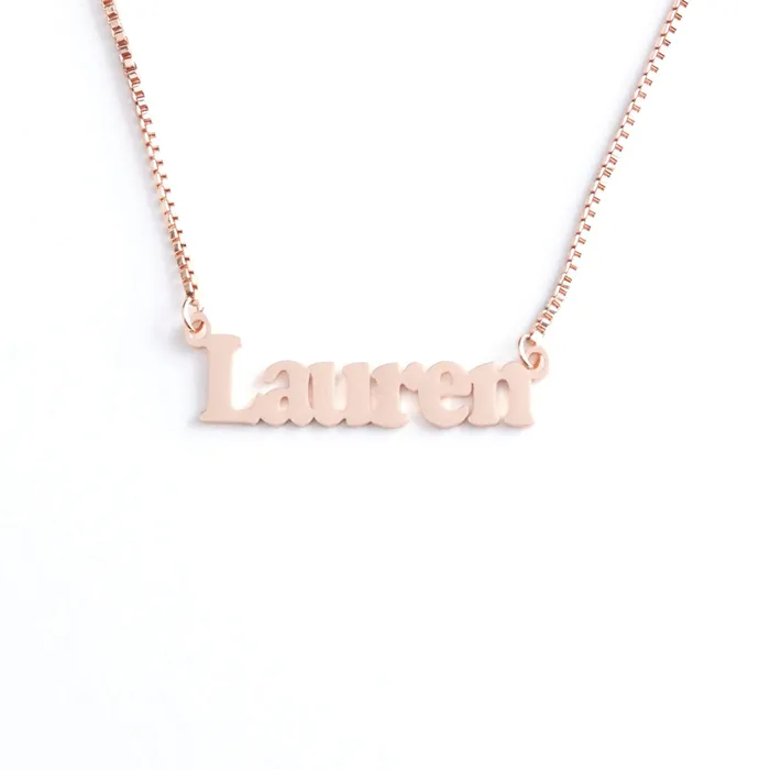 Novalico Necklaces Bold Name Necklace