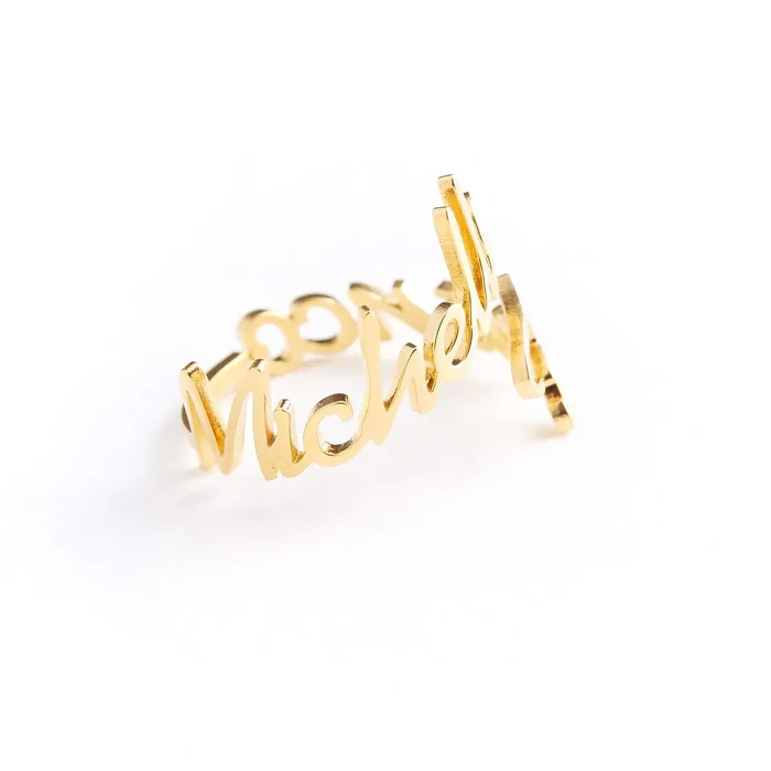 Novalico Rings Two Name Cursive Ring