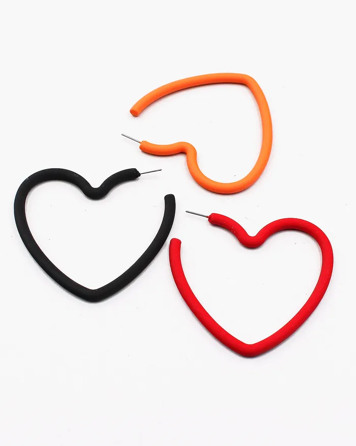 Open Heart Earrings 060523 Earrings