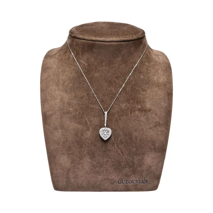 Ouzounian Jewelry Diamond Heart Pendant Necklace Ouzounian Jewelry Necklaces