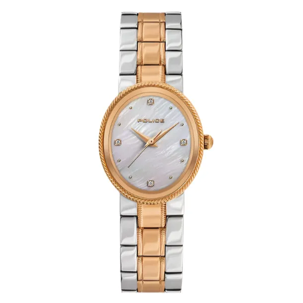 Police Necklaces Police Urban Ladies MotherofPearl Dial Rose Gold Steel Watch Police Necklaces Police Urban Ladies MotherofPearl Dial Rose Gold Steel Watch