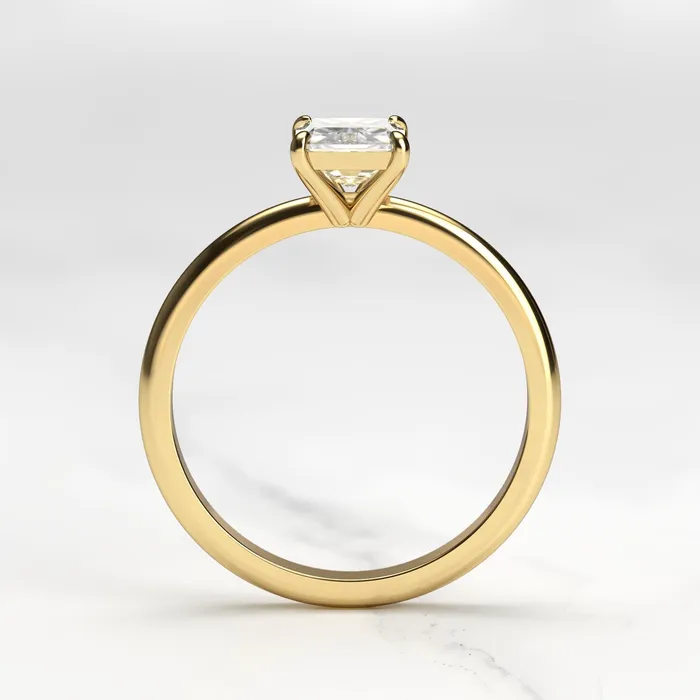 Radiant Solitaire Diamond Ring Capucinne Rings