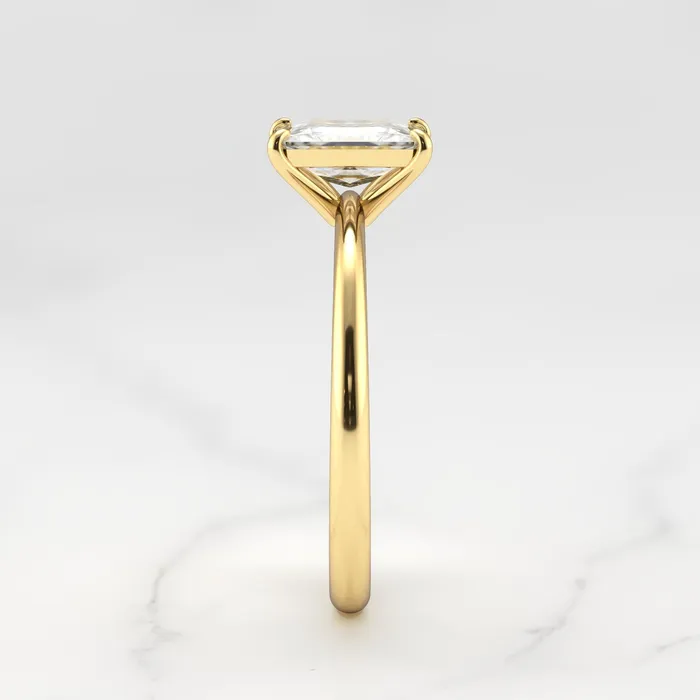 Radiant Solitaire Diamond Ring Capucinne Rings
