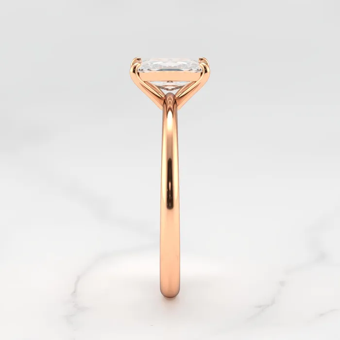 Radiant Solitaire Diamond Ring Capucinne Rings