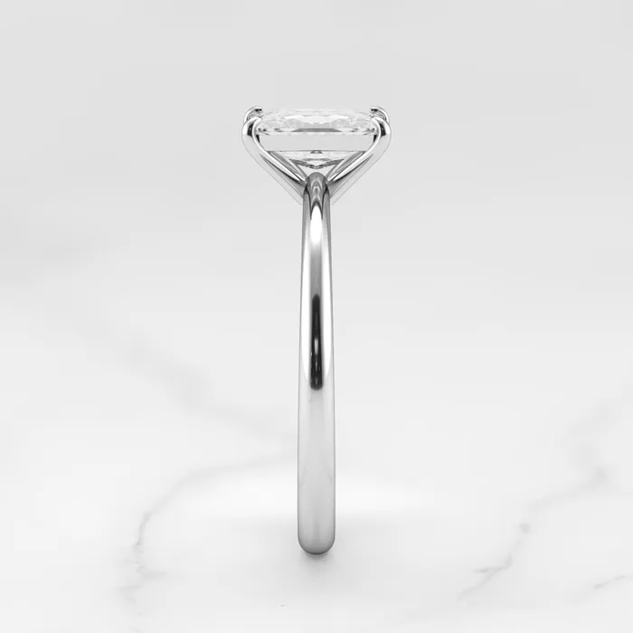 Radiant Solitaire Diamond Ring Capucinne Rings