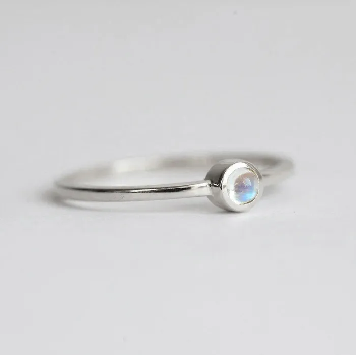 Rainbow Moonstone Ring Capucinne Rings