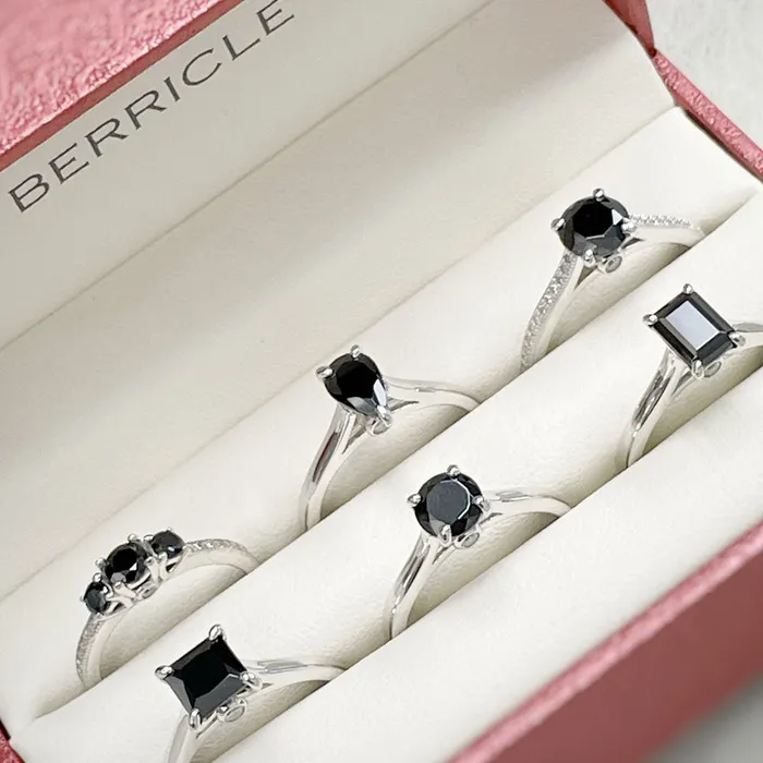 Rings BERRICLE 3Stone CZ Ring in Sterling Silver 025ct