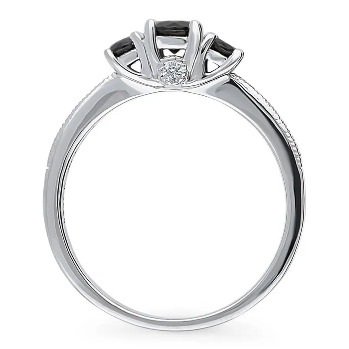 Rings BERRICLE 3Stone CZ Ring in Sterling Silver 025ct