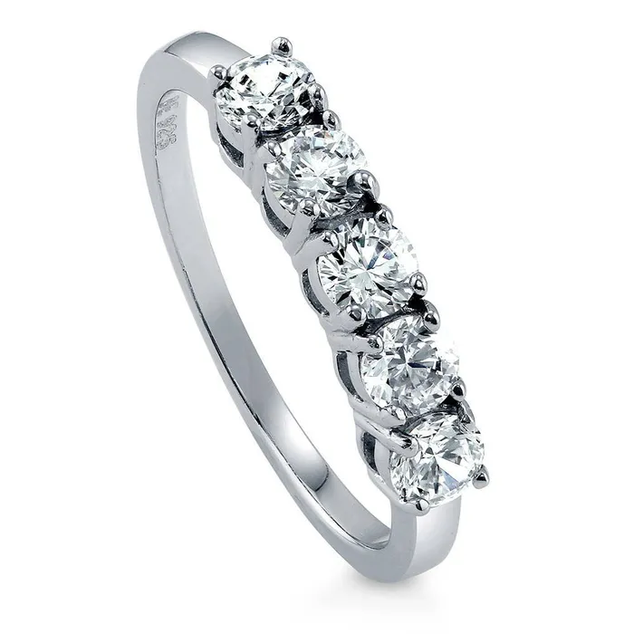 Rings BERRICLE 5Stone CZ Ring in Sterling Silver