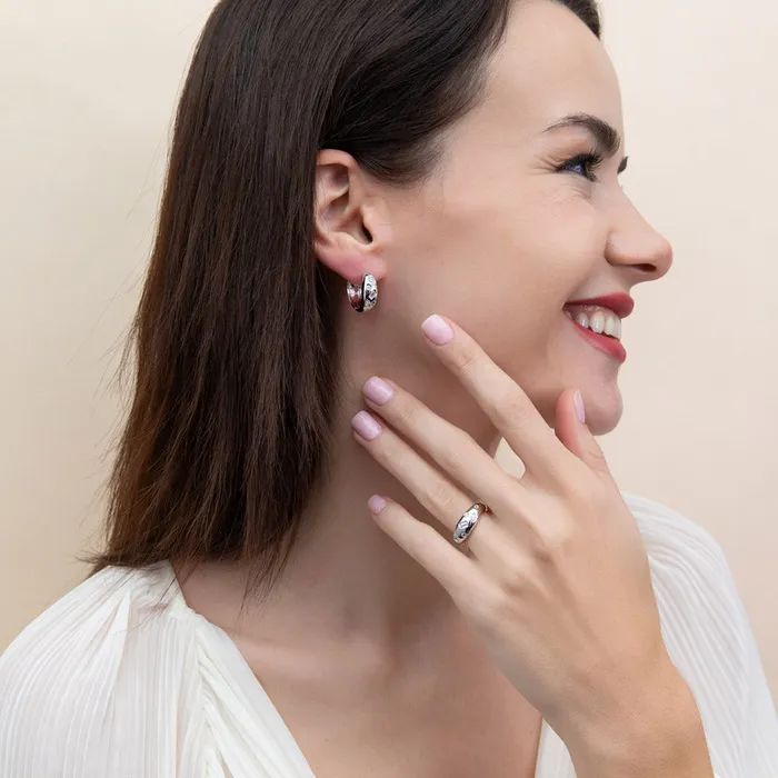 Rings Dome CZ Stackable Band in Sterling Silver BERRICLE