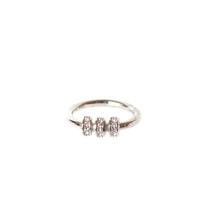 Rings Esprit Esprit Ring Silver With Round Stone Size 6