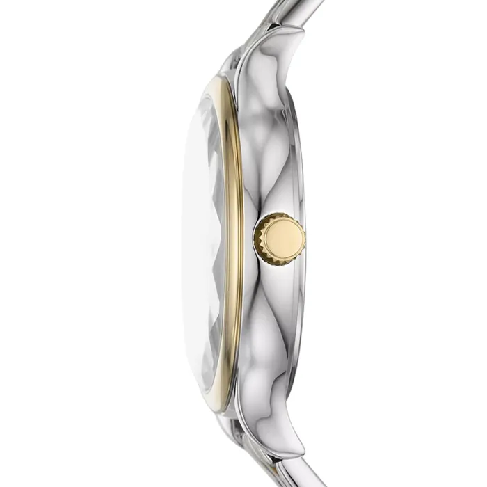 Rings Fossil Fossil Womens Laney ThreeHand TwoTone Stainless Steel Watch Rings Fossil Fossil Womens Laney ThreeHand TwoTone Stainless Steel Watch