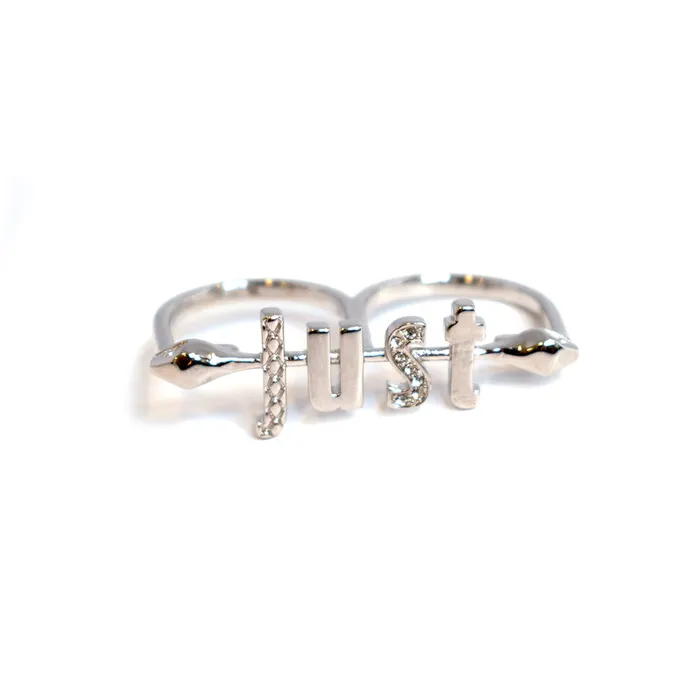 Rings Just Cavalli Just Cavalli Ring With Just Logo Design Size 8
